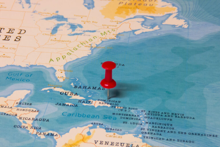 A,Red,Pin,On,Dominican,Republic,Of,The,World,Map